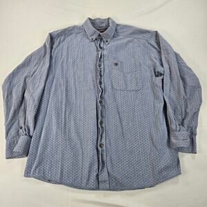 Ariat Long Sleeve Button Down Western Geometric‎ Print Long Sleeve Shirt Size XL